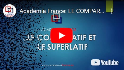Yotube Academia France: LE COMPARATIF ET LE SUPERLATIF